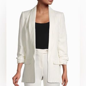 Tommy Hilfiger | Open-front linen blend blazer | (6)